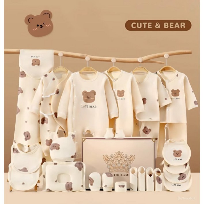 유아용 오가닉 23종 출산 선물세트 1개  선물포장 1개