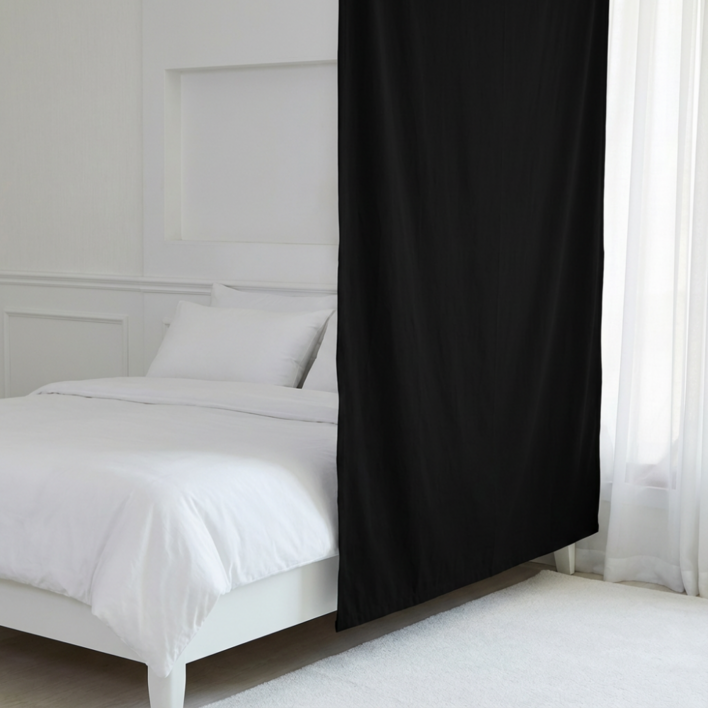 유스몰 광목 패브릭 파티션 + 벽지 핀 3p