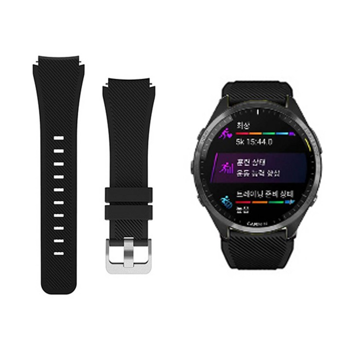 가민 포러너 255 265 745 우레탄 실리콘 스포츠 시계줄 스트랩 밴드 줄 22MM, 1개