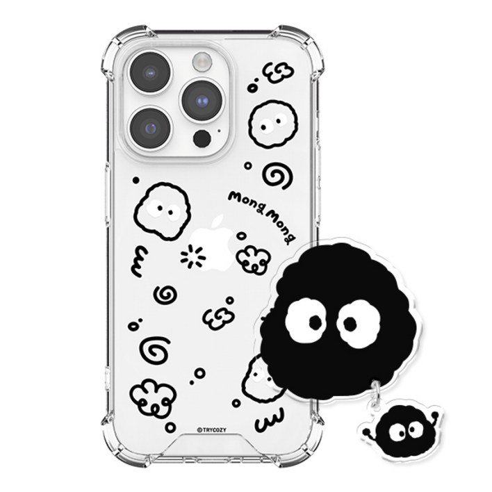 몽몽 두들 젤하드 갤럭시 아이폰 휴대폰 케이스아크릴톡 세트