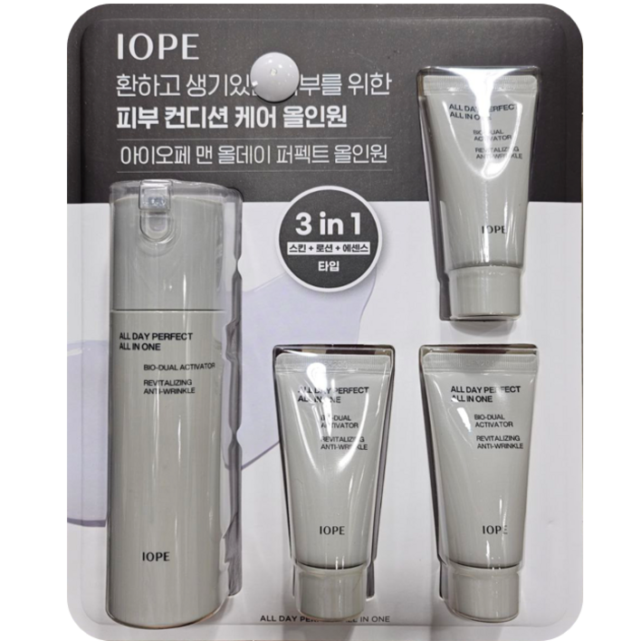 아이오페 맨 올데이 퍼펙트 올인원 120ml30ml X 3개 아이오페 맨 올데이 퍼펙트 올인원 120ml30ml X 3개