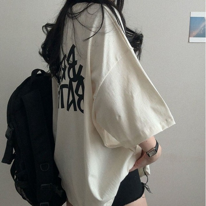 오늘출발 국내생산 핏예쁜 브레드 레터링 박시 반팔티 빅사이즈반팔