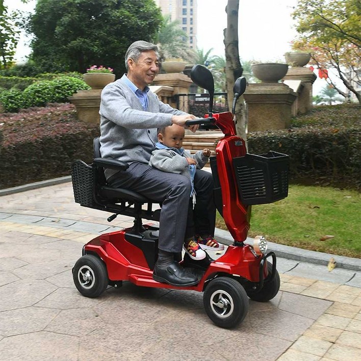 전동 스쿠터 노인용 장애인보조용 전기 접이식 4륜