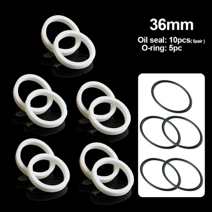 산악 자전거 포크 오일 스폰지 링 폼 흡수 씰 2 개대세트 30 32 34 35 36 38 40mm 액세서리