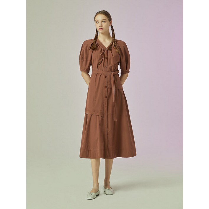 씨씨콜렉트 CC collect. 브이넥 플레어 원피스_C233MSE002 P003349000 2726127