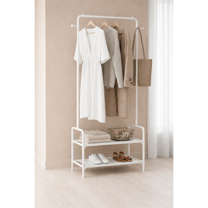 옷걸이 행거 정리함 수납, 블랙