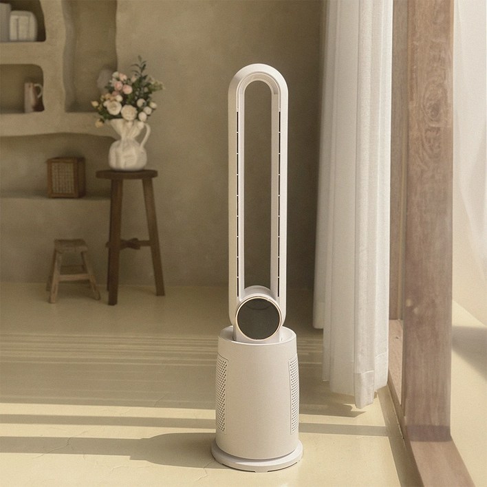 5세대 저소음 BLDC 모터 날개없는 선풍기 타워형, 단일 상품