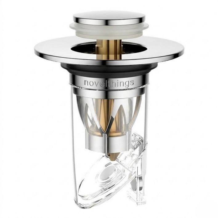 노벨띵즈 냄새차단 세면대 팝업 트랩