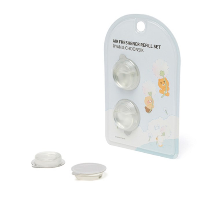 카카오프렌즈 모니터방향제 2개입, 수면바지 춘식이 라이언 네비게이션방향제 리필 정품