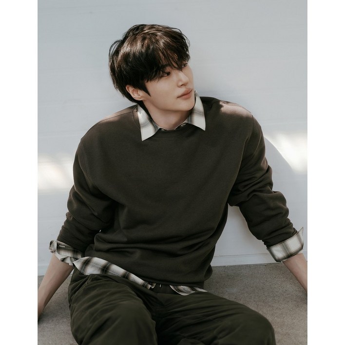 지오다노 2025 NEW  변우석 남자 기모 맨투맨 025920 19칼라