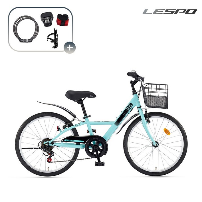 2026 삼천리자전거 레스포 22 캡틴 GS 자전거 7단 주니어 어린이 99 조립, 1개, 150cm, 민트 99 조립