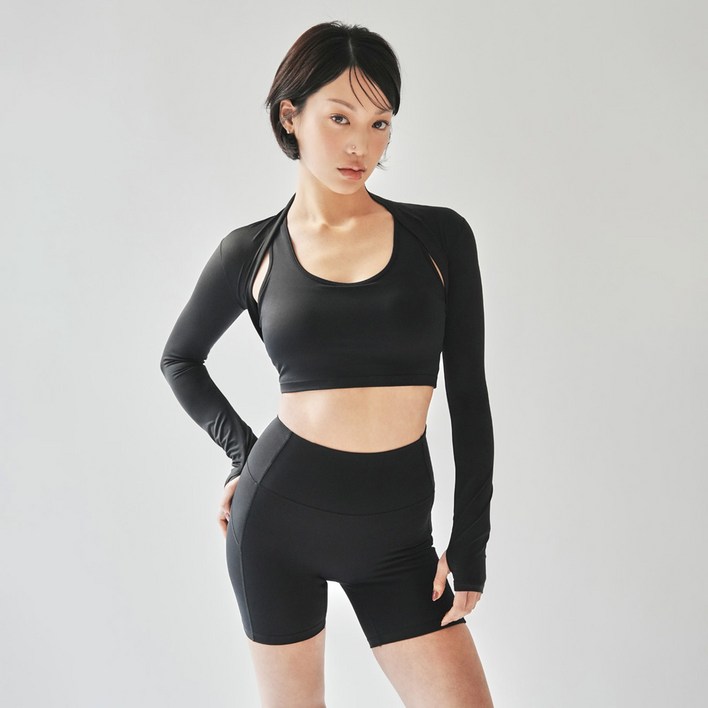 콘치웨어 여성용 에어라이트 3부 레깅스 4colros 필라테스 요가