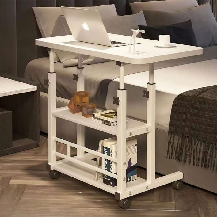 XXMZ 높이조절 이동식 노트북 침대 쇼파 사이드 테이블, 단일상품