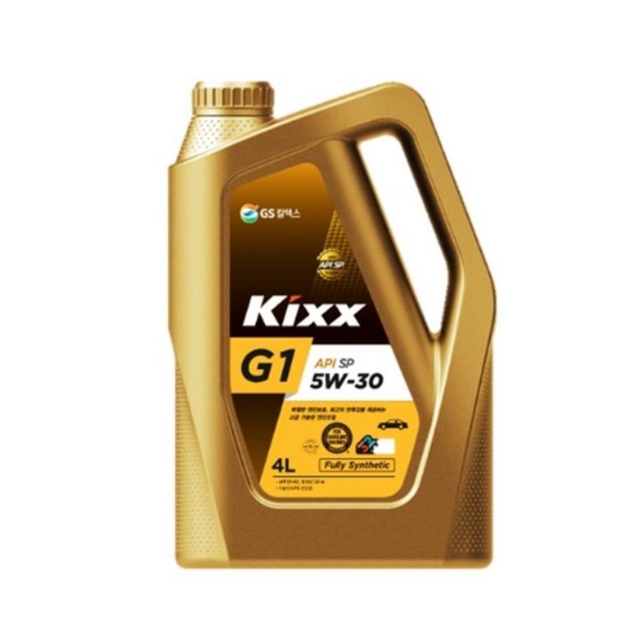 KIXX 킥스 G1 SP 5W30 4L 가솔린 엔진오일 더뉴스파크가솔린 킥스G14L 엔진오일 352A2651