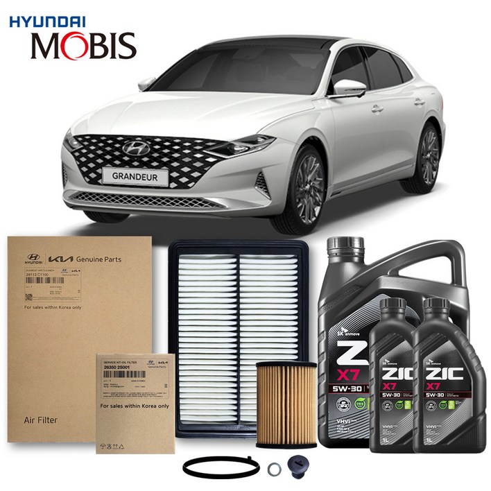 더뉴 그랜저 IG 1922년식 2.5 가솔린 순정필터지크오일 5W30 3종, 1개