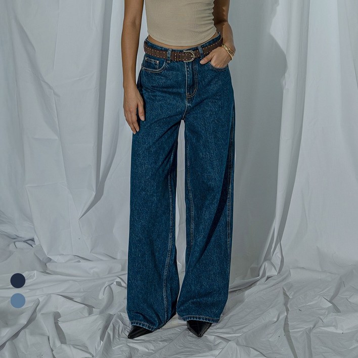 [콘치웨어] [CONCH DENIM] 클래식 와이드 데님팬츠 2colors