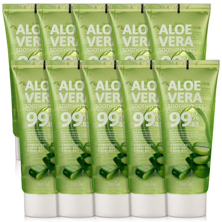 터치미 대용량 알로에 수딩젤 알로에베라 수분크림 100ml, 100ml, 10개