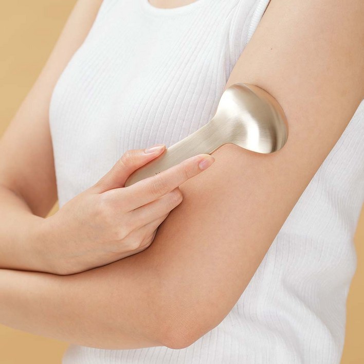 놋반 방짜유기 국자 괄사 마사지기 유기괄사 1개, 1개