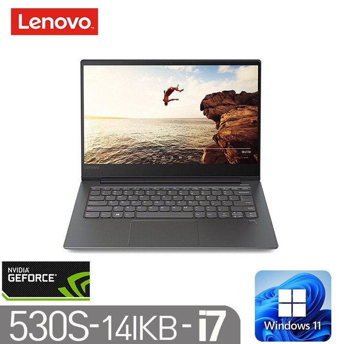 LENOVNO IdeaPad 530S 14IKB 인텔8세대 i78550U 8G SSD512G MX150 윈도우11 14인치, 530S 14IKB, WIN11 Pro, 8GB, 512GB, 블랙