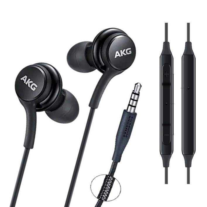 삼성 AKG 이어폰 정품 갤럭시 S9 S8 S10 노트9 노트8 인강 게임용, 블랙그레이, 단일상품