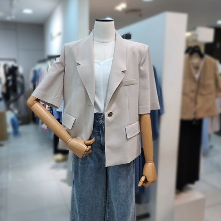 잇미샤 잇미샤 슬릿포인트쿨터치반팔자켓(ITO7WJK140)_DG