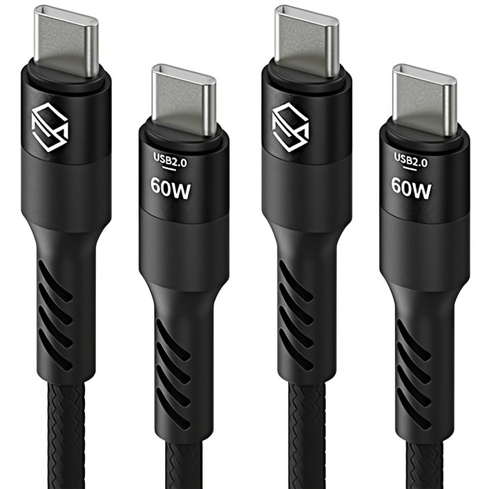 신지모루 C to C타입 주석도금 단선강화 60W PD 고속충전 케이블