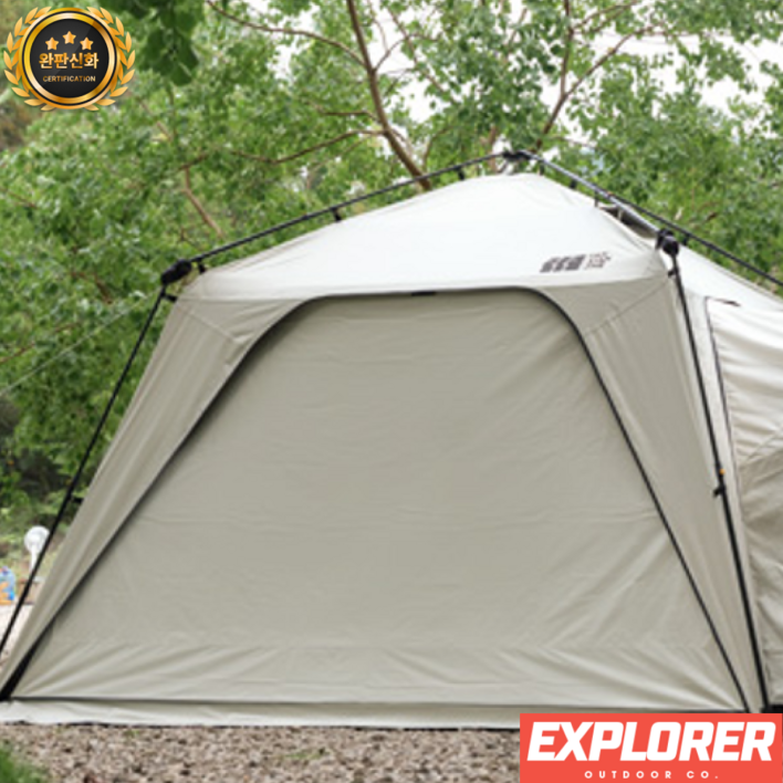 익스플로어 차박텐트 모빌리티 도킹쉘터 차량용 돔 캐노피 확장 파츠 조합형, 화이트