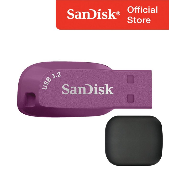 샌디스크 울트라 쉬프트 CZ410 USB 3.2 메모리 / USB 보관 케이스, 256GB, 퍼플 27,000