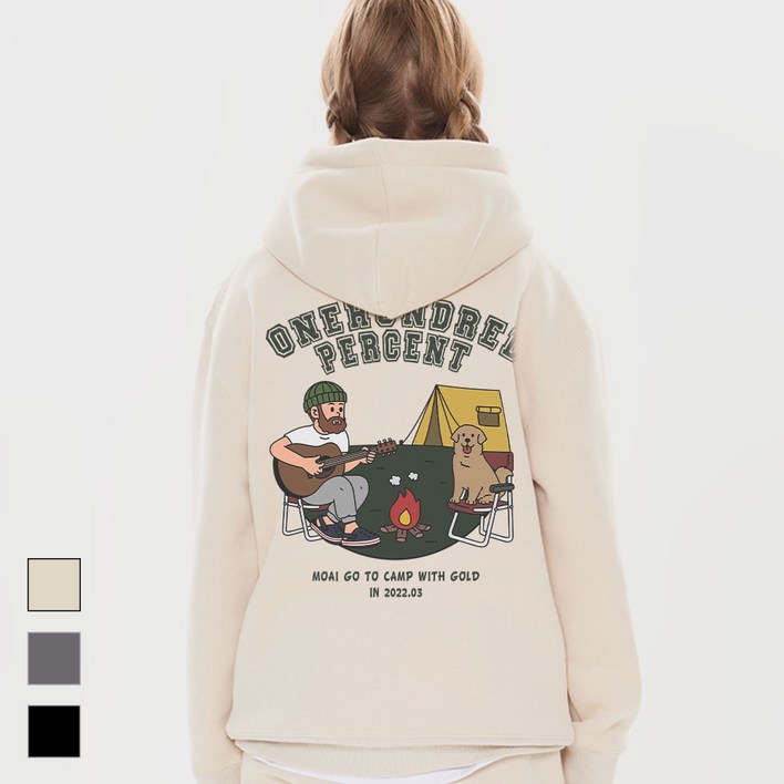 OHP 작품을 입는다 기모 후드 best3