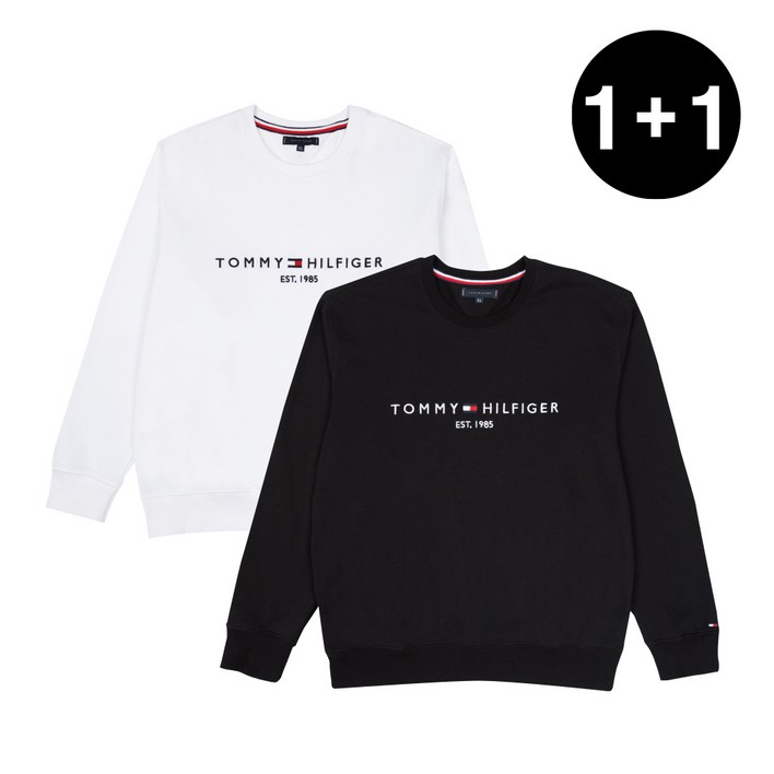 1+1 타미진스 자수 공용 맨투맨