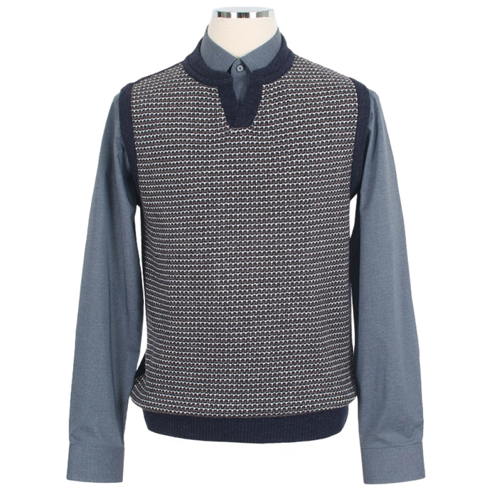 TG패션 울 혼방 네이비 인기 니트 베스트 T204KTKV643