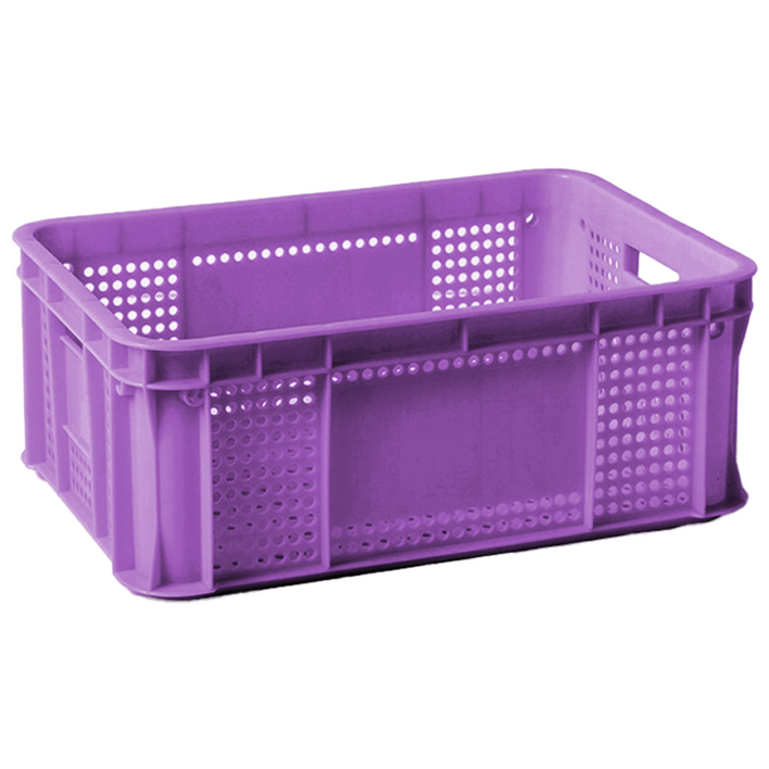 바른생활 운반6호 사각상자 과일상자 플라스틱운반상자, 10개, 보라