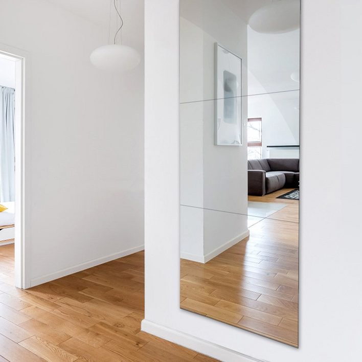 대형 모칸도 아크릴 거울 60X60cm 접착식 DIY거울 두께 3mm 재단가능