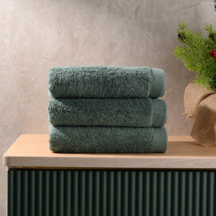 프리미엄 호텔타올 수건 40수 코마사 200g 10장세트 국내생산, 1개, 10개입, 그린