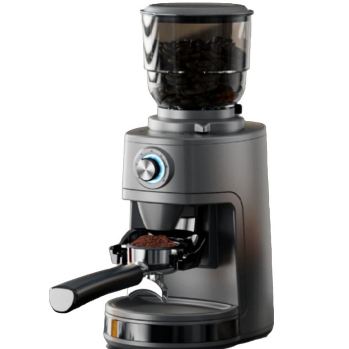 SAPOUDR 전동 원두 그라인더 커피 콩 전기 분쇄기 가정용 대용량 업소용, 모던 그레이