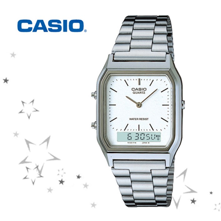카시오 AQ-230A-7 카시오시계 CASIO 남녀공용 아날로그 디지털 시계 - 투데이밈