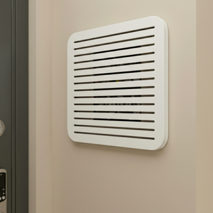 제이릿 배전함 가리개 월커버 두꺼비집 커버, 줄 무늬 아이보리