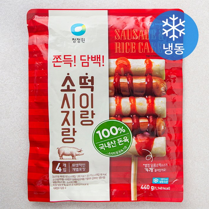 청정원 소시지랑 떡이랑 냉동, 440g, 1개