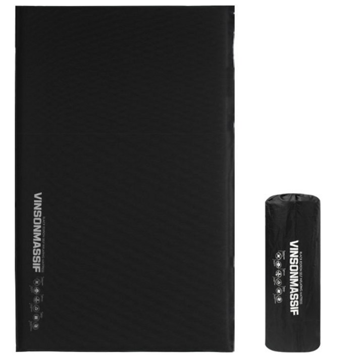 빈슨메시프 시그니처 자충 에어매트 8T  보관가방, 블랙