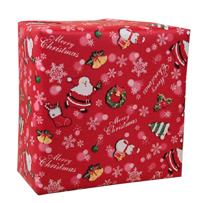 포장넷 크리스마스 포장지 종이롤 세줄트리 20m, 빨강, 1개 - 쇼핑앤샵