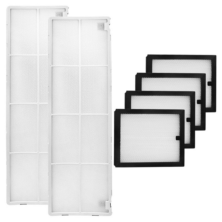 필터포유 LG 휘센 2in1 듀얼 스마트 스탠드형 에어컨 초미세 미니 호환필터 4p  초미세 플러스 호환필터 2p 세트, 단일상품, 1세트