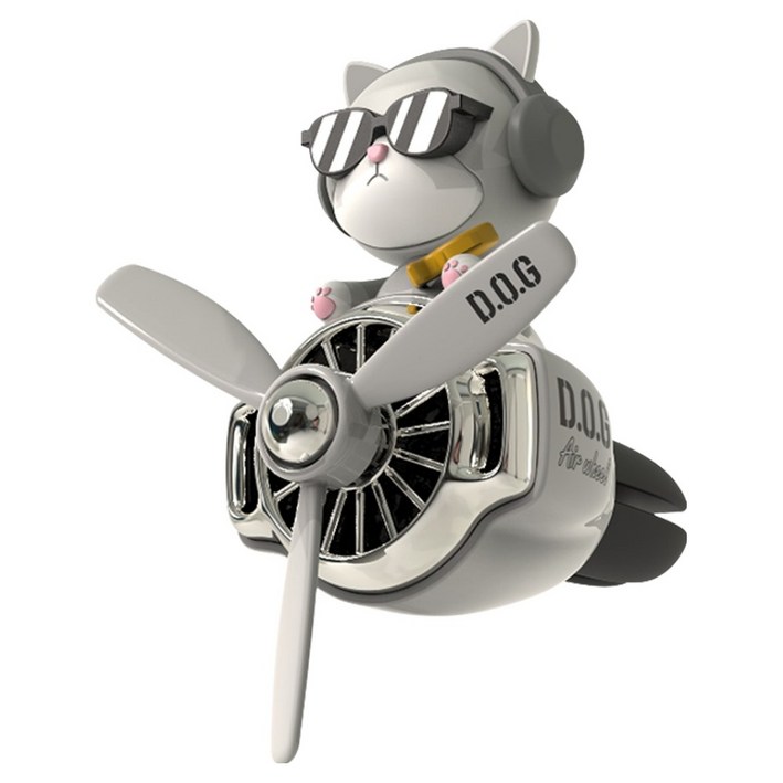 도그독 프로펠러 차량용 고양이 네오 송풍구 방향제 본품 + 리필 2p