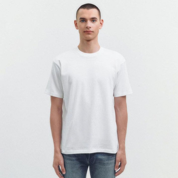 헤인즈 남녀공용 시로 크루넥 티셔츠