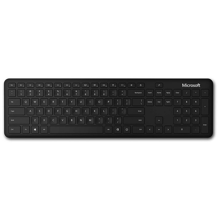 Microsoft 코리아 블루투스 5.0 무선 일반형 키보드, 블랙, QSZ00028 Microsoft 코리아 블루투스 5.0 무선 일반형 키보드, 블랙, QSZ00028