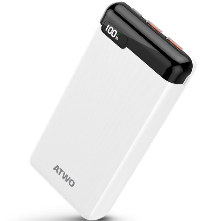 에이투 퀵차지 3.0 고속충전 PD 보조배터리 20000mAh 멀티단자 AL0301, 화이트, AL0301