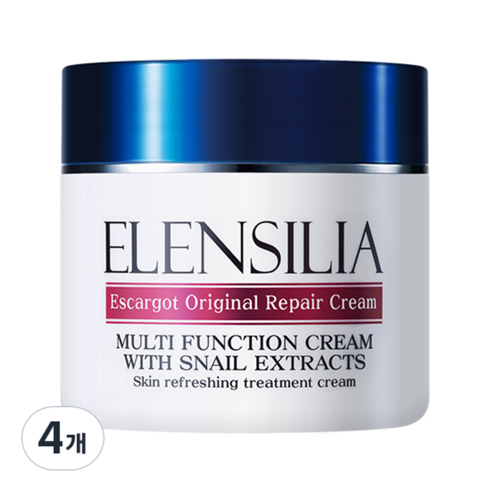 엘렌실라 에스카르고 오리지날 리페어 크림, 50g, 4개