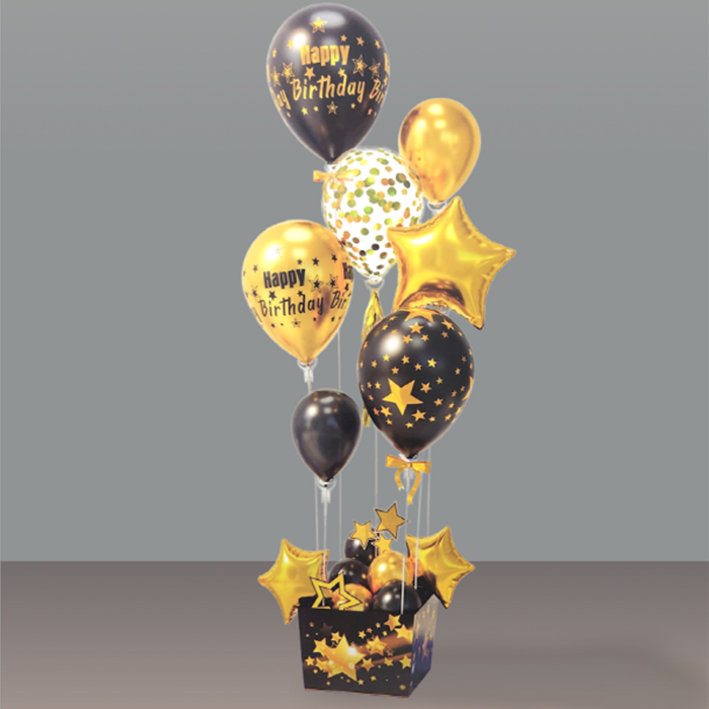 스탠드 박스 생일축하 풍선세트