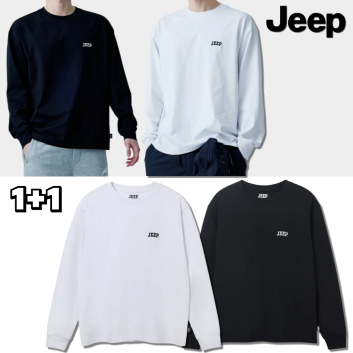 국내매장판AS가능 11 2024년 신상 지프 JEEP 긴팔티 긴팔 티셔츠 롱슬리브 맨투맨 남성 여성 남녀공용 커플티 JP2459