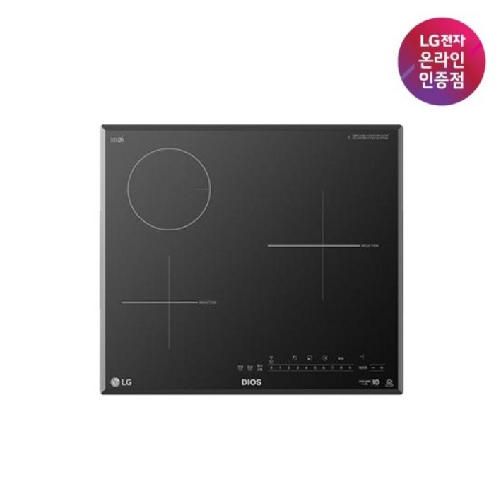 LG전자 DIOS디오스 하이브리드 인덕션 2구 라디언트 1구 빌트인 블랙BEY3GSU1E