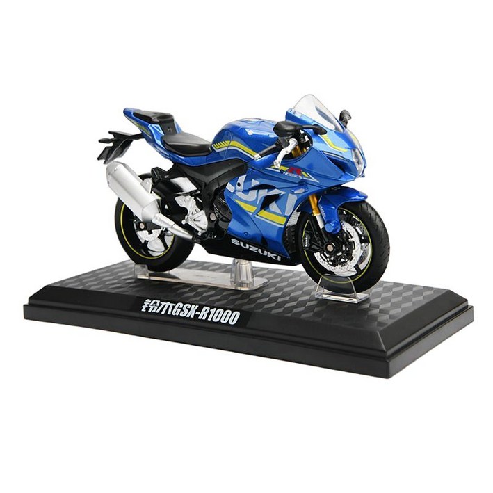 오토바이 다이캐스트 야마하 R1 스즈키 GSX R1000 모형 1대12